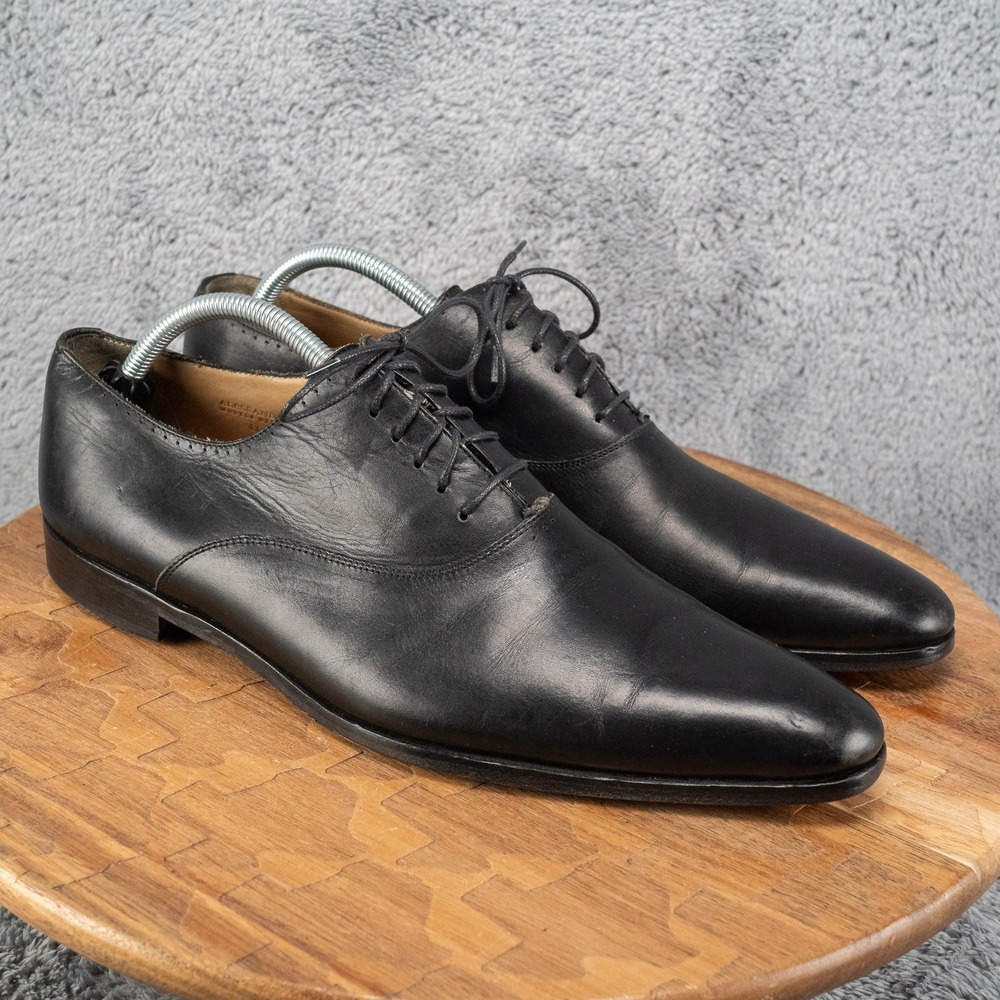Bexley‎ Alessandro Black leather Oxford Lace Up Dress Shoe Goodyear EU 43 US 9.5